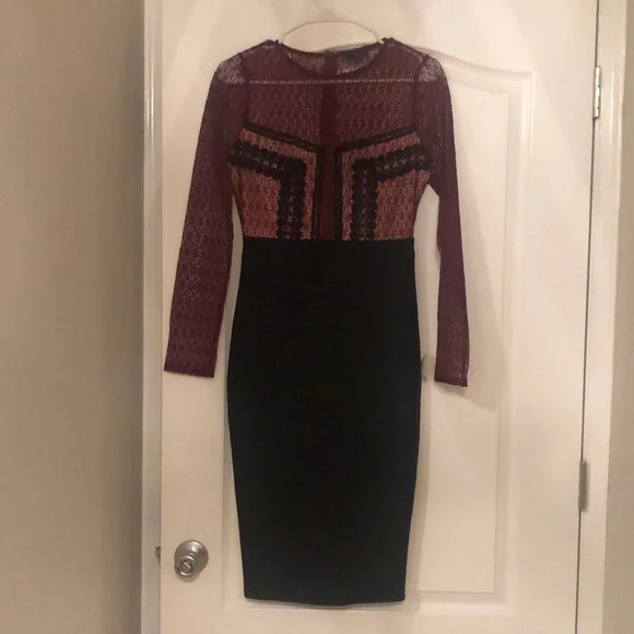 Beautiful Fitted Dress With See Through Top | Color: Black | Size: S | Blanket11's Closet Beautiful Fitted Dress With See Through Top | Color: Black | Size: S | Blanket11's Closet